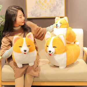 squishy corgi plush pillow