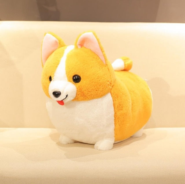 squishy corgi plush pillow