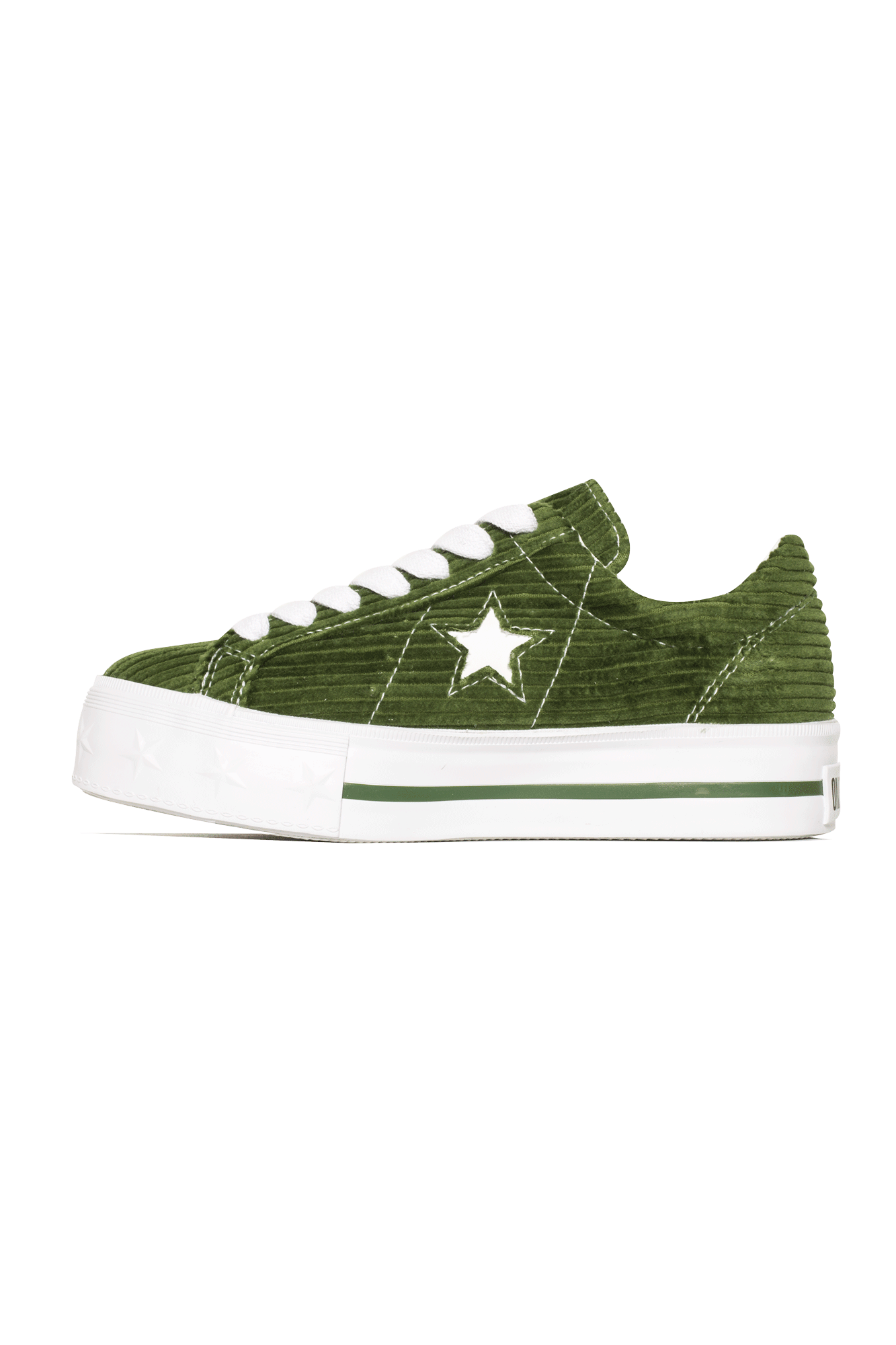 green platform converse