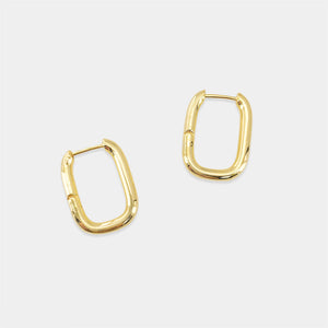 Rounded Rectangle Hoops - Latest In Fashion