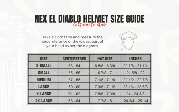 nex size guide