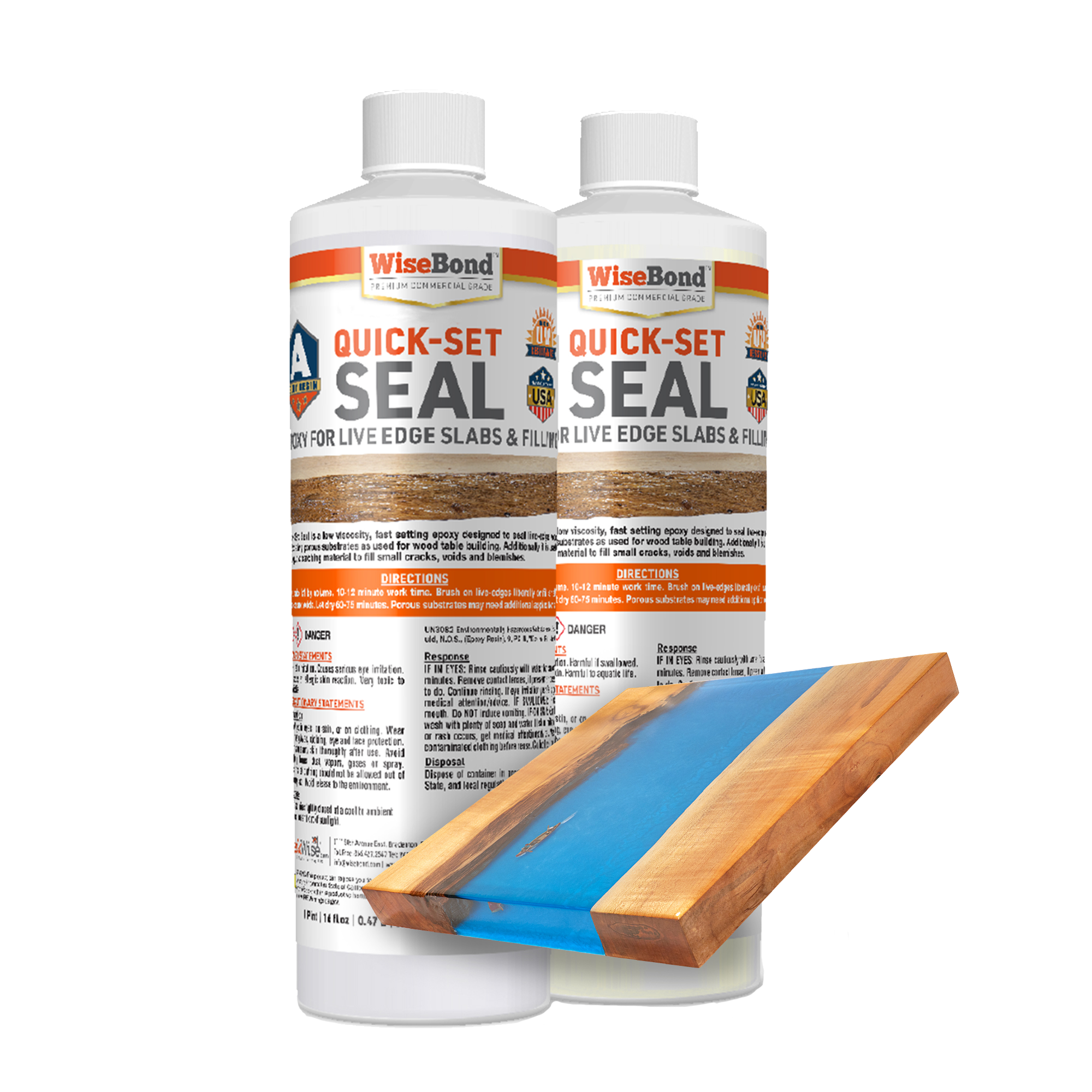 WiseBond 1.5 gal. Clear Deep Pour 2 in. Thick Single Pour 2:1 Ratio River  Table Epoxy (Kit) DW025109 - The Home Depot