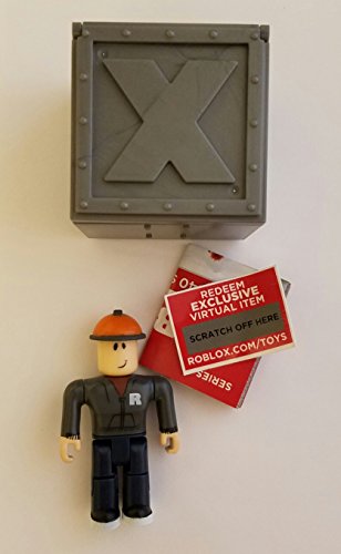 Roblox Series 1 Builderman Action Figure Mystery Box Virtual Item Code 25 - roblox series 5 mystery box toys opening entire box showing all figures toy code items