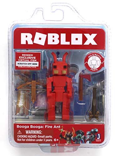 Roblox Booga Booga Fire Ant Single Figure Core Pack With Exclusive Virtual Item Code - roblox collectibles with exclusive virtual item code