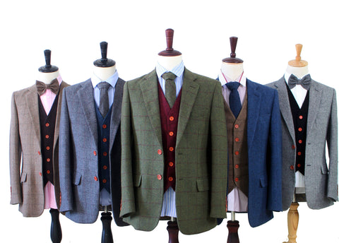 SELECT YOUR FABRICS：  Choose from hundreds of fabrics and colors. The decision on which fabric to choose for your next custom-made garment is perhaps the most important one. Our suit fabrics include Tweed or Worsted.There are more than 60 fabrics available