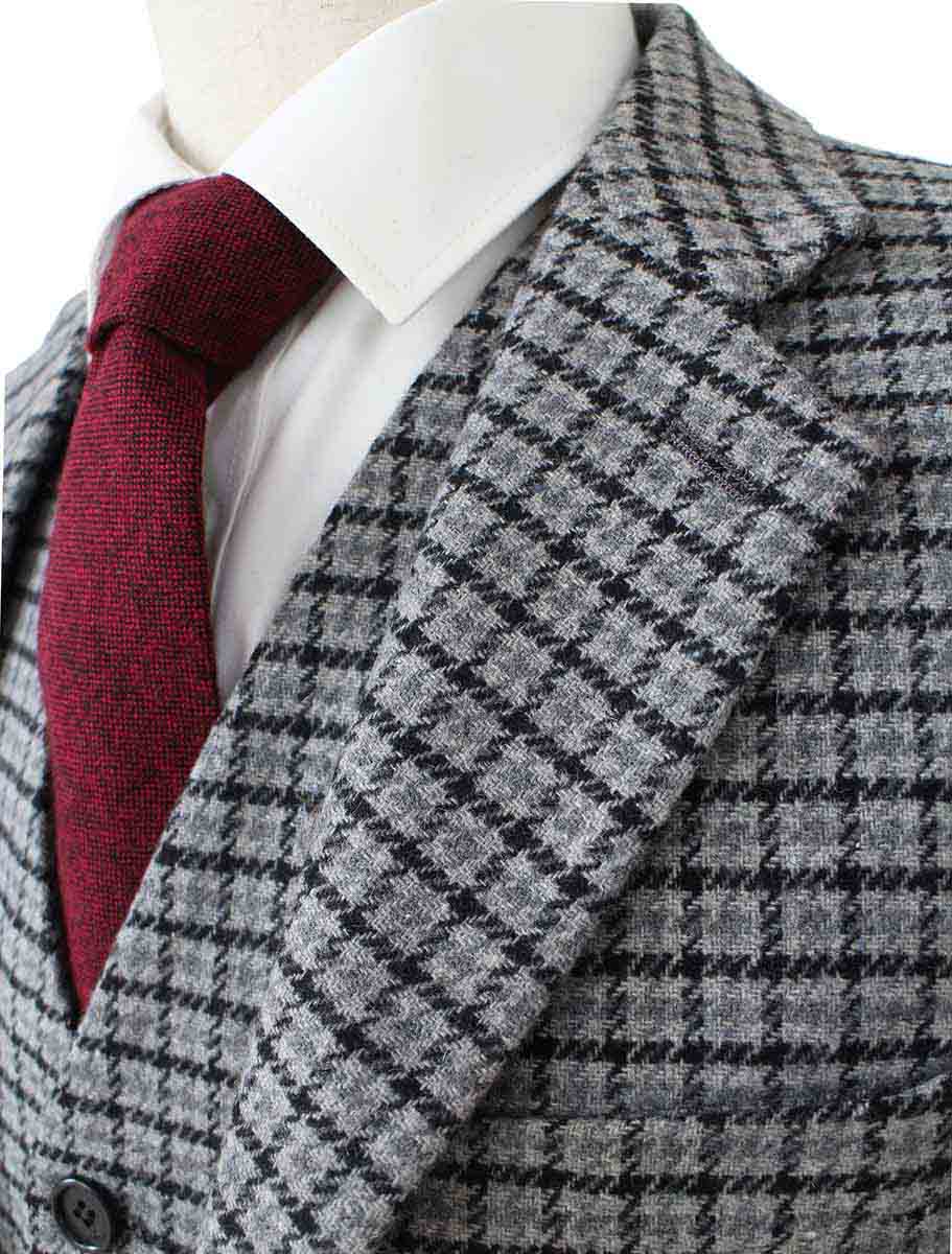 GREY HOUNDSTOOTH TWEED 3 PIECE