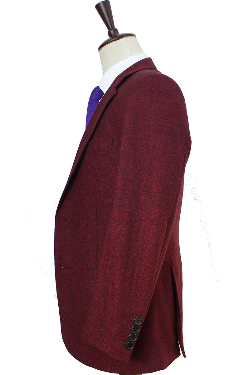 CLASSIC RED BARLEYCORN TWEED 2 PIECE SUIT