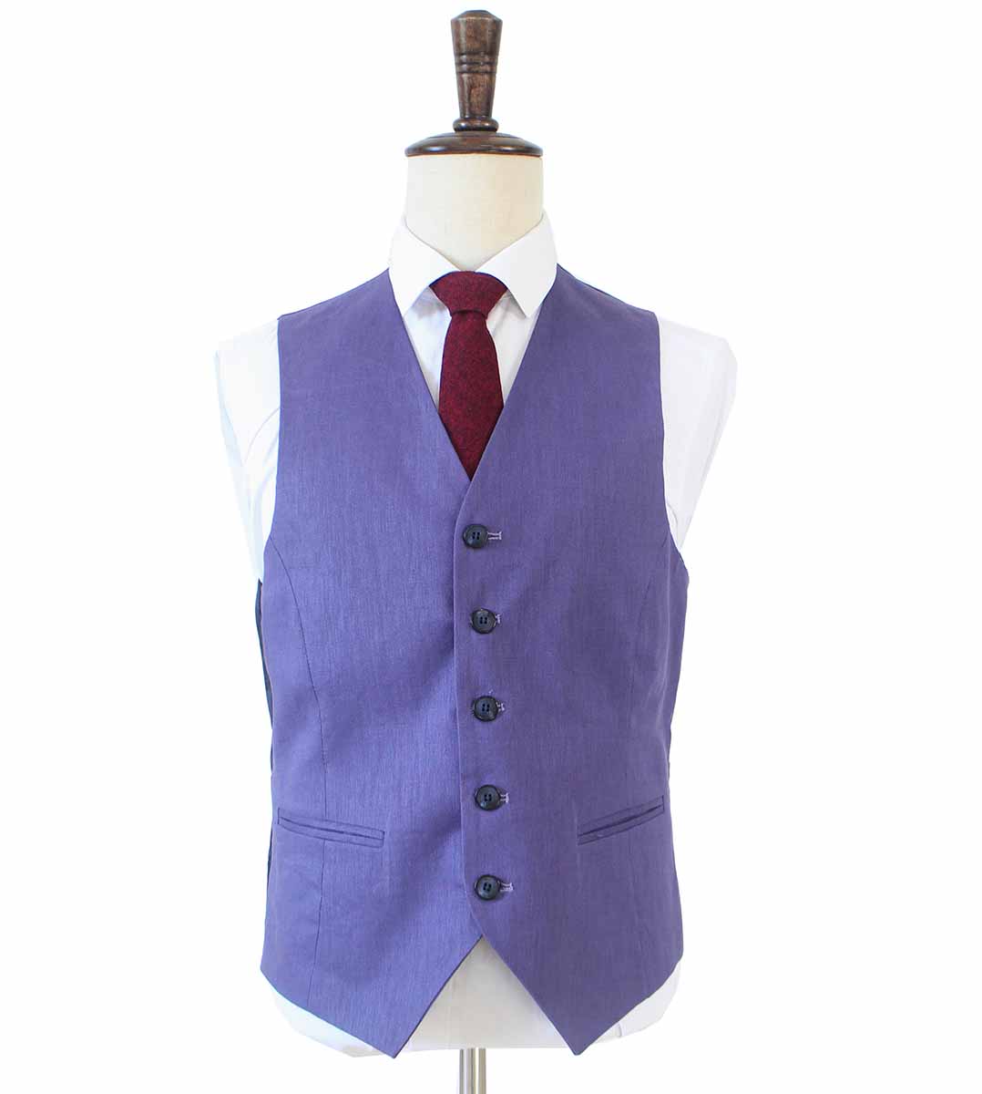 PURPLE 3 PIECE LINEN SUIT