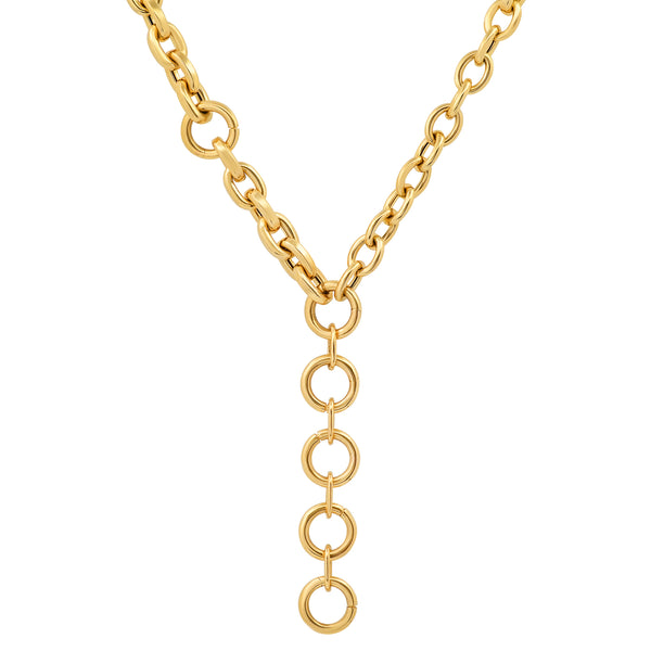 High Grade 18K Solid Gold Chains - 2,45mm Paperclip Link Chain 20 inches(50cm) / G-2.45 by Pearde Design