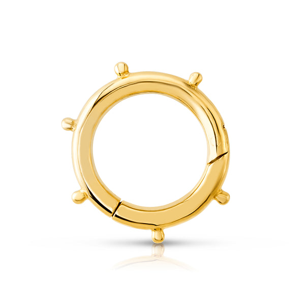 SALT. Fine Jewelry  14K GOLD ROUND PUSH CONNECTOR