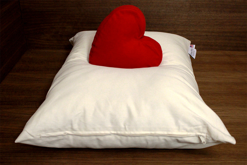 Bed Pillow, Organic Cotton Bed Pillow, Organic Wool Pillow