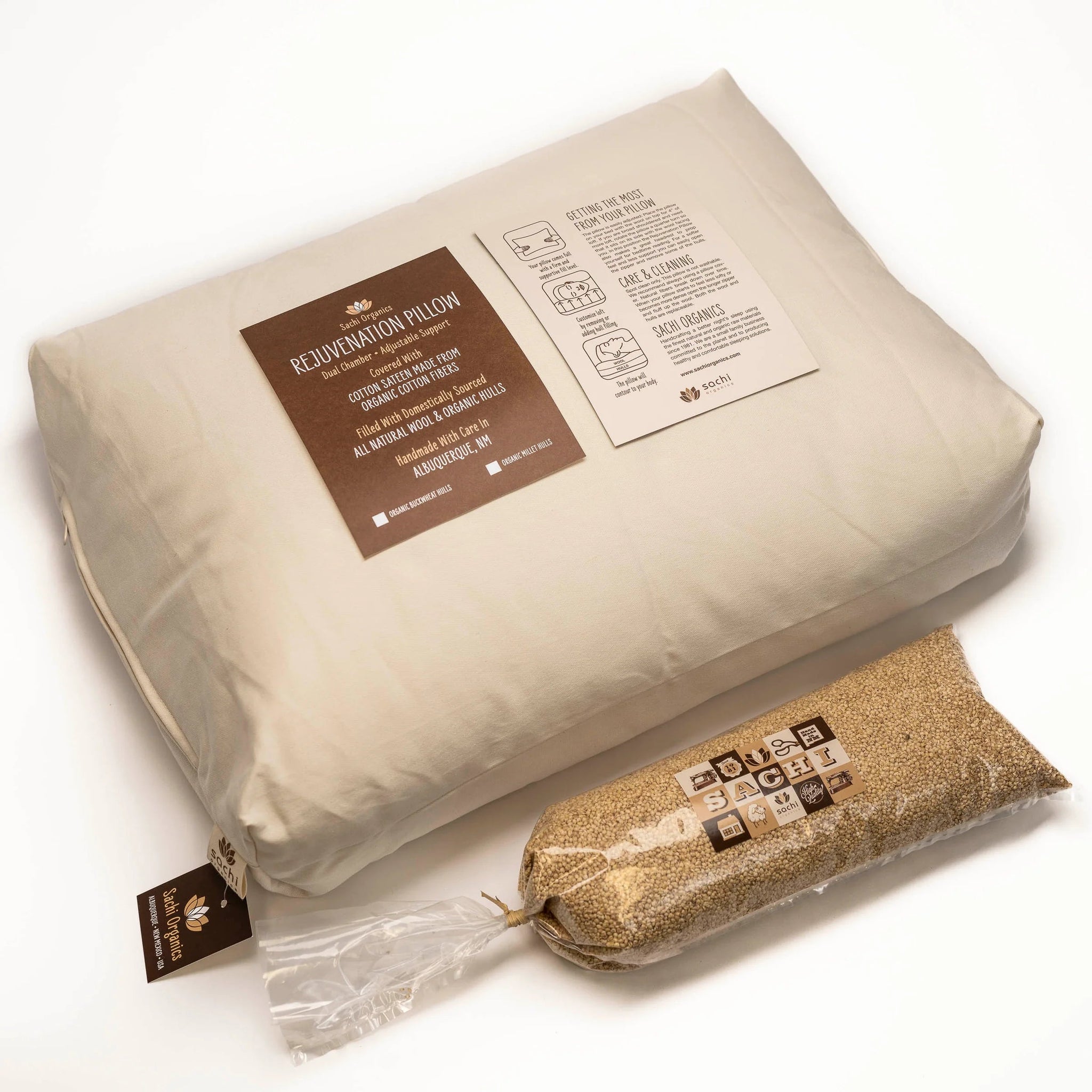 Organic Pillow With Buckwheat Husk, Bedsore Pillow With Hole