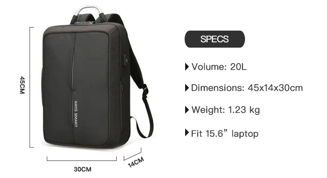 Nayo Defensor Anti-theft Smart Backpack