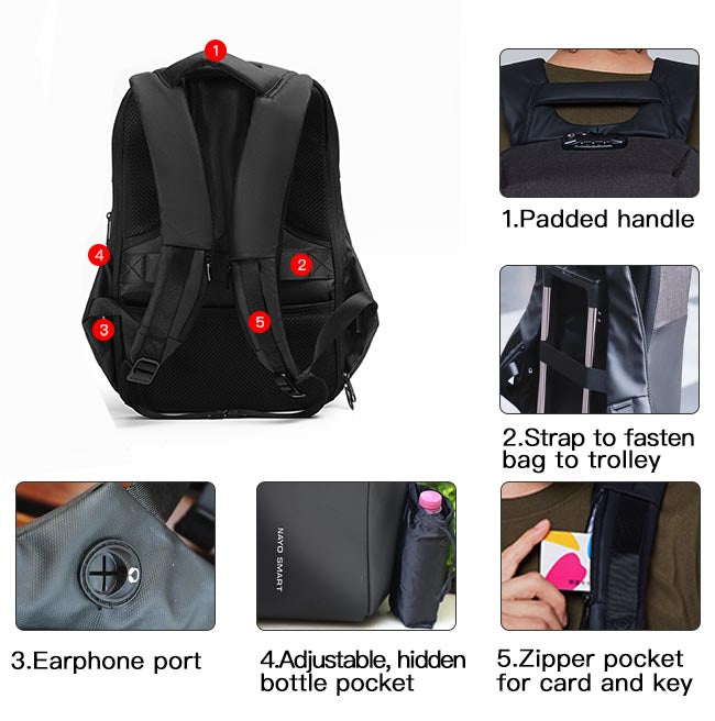 Nayo Anti-theft Shell Smart Backpack