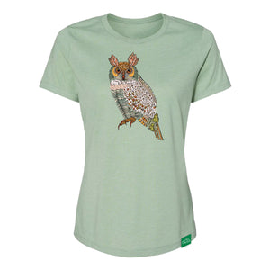 Boho Owl Womens Relaxed T-Shirt - theflyingcrane