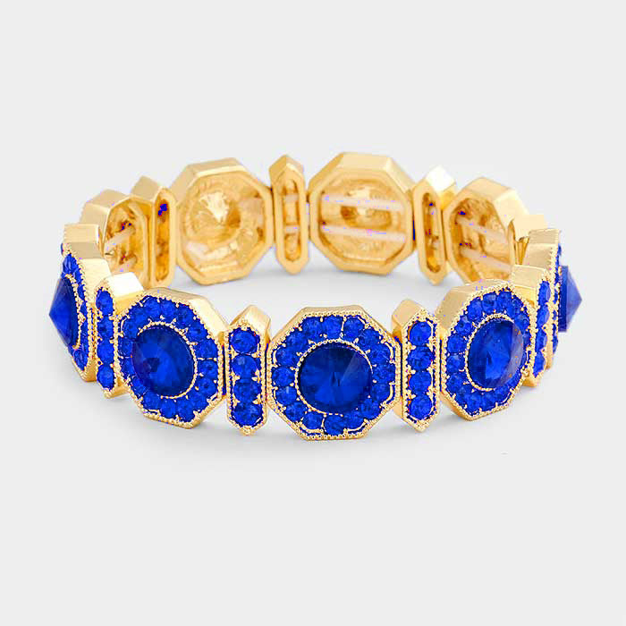 royal blue crystal bracelet