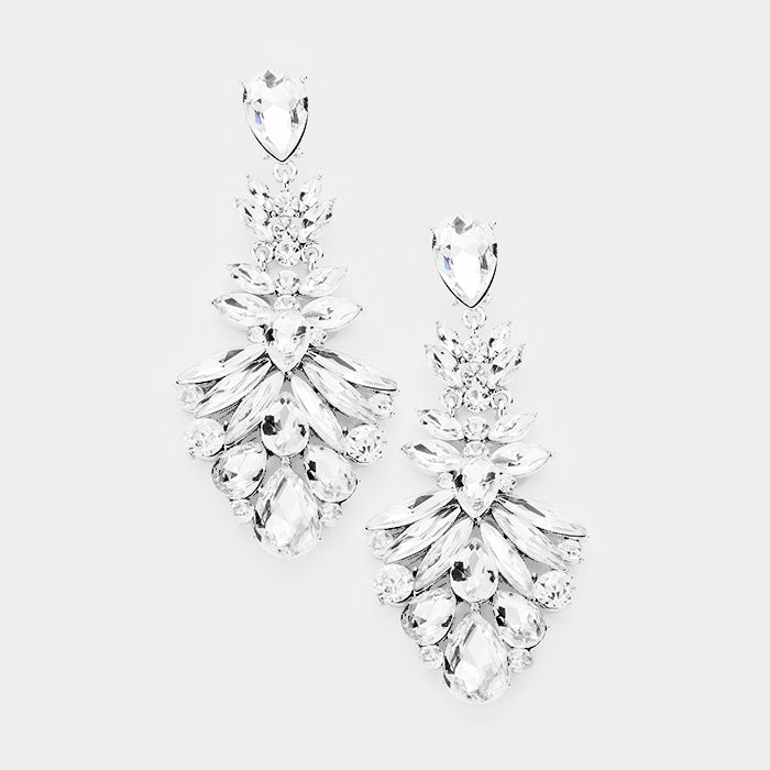 Crystal Chandelier Earrings, Lauren