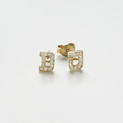 Earrings Letter & Brilliants – Precious D