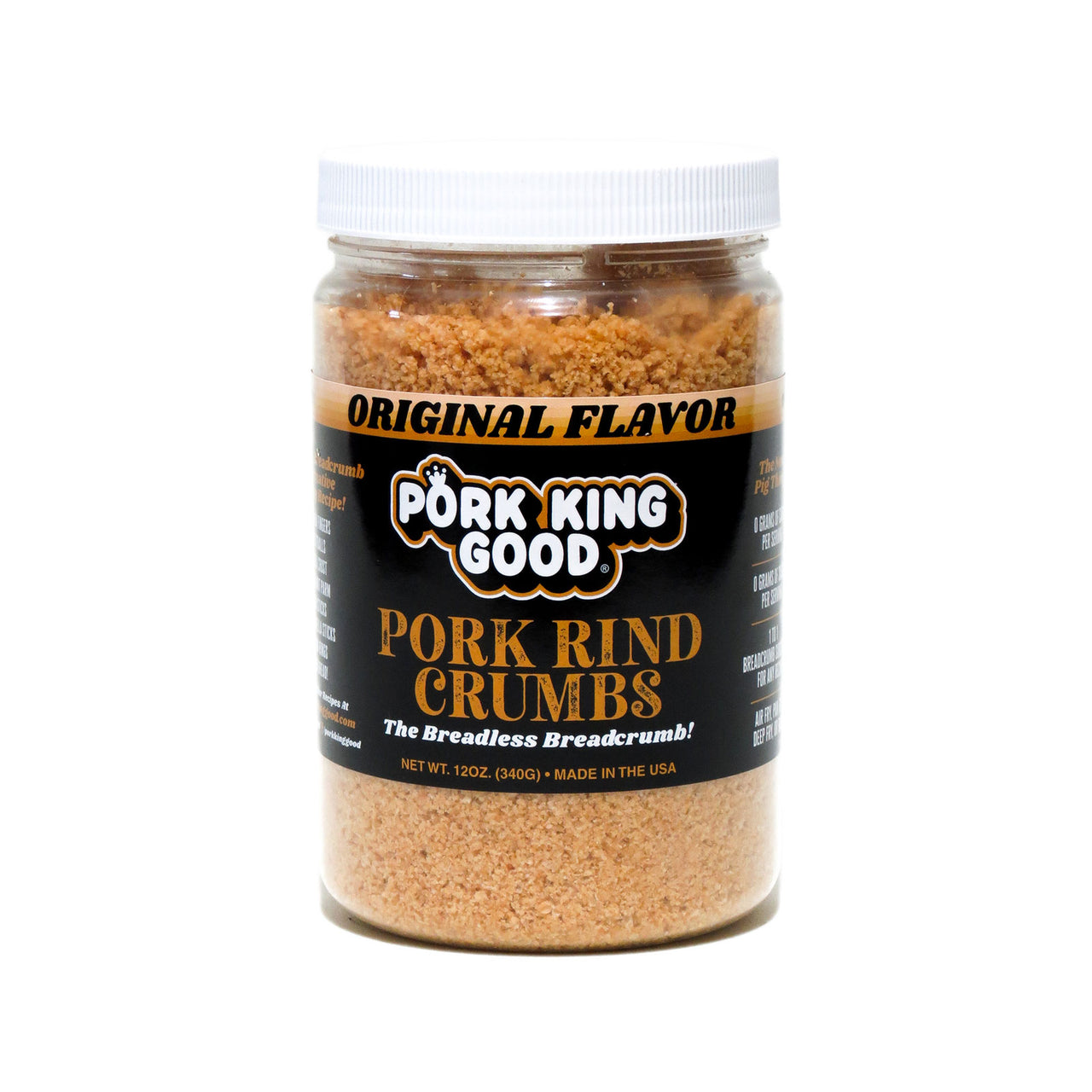 Pork King Good (8) Bags Seasoned Pork Rinds Variety Pack 