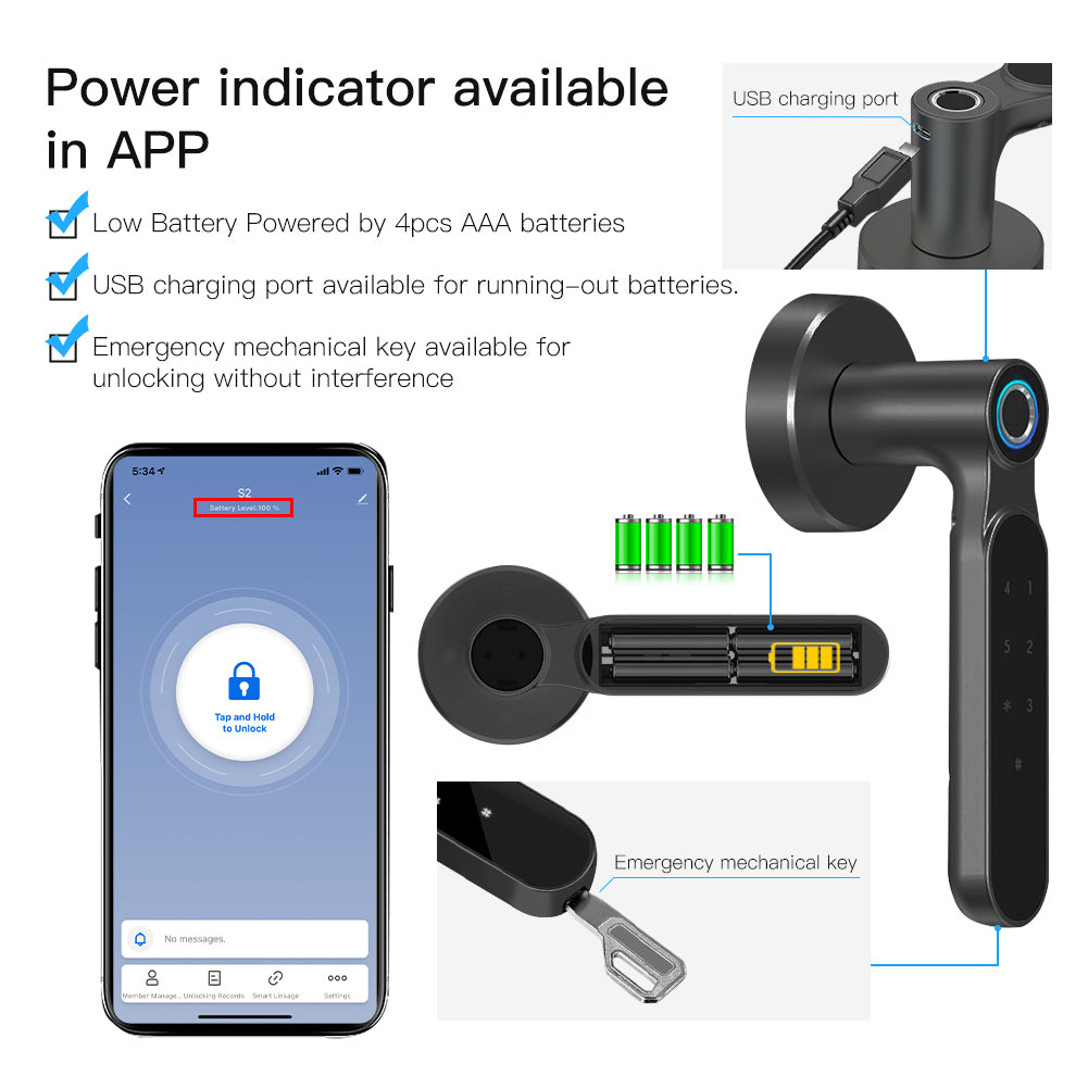 Power indicator available in APP
