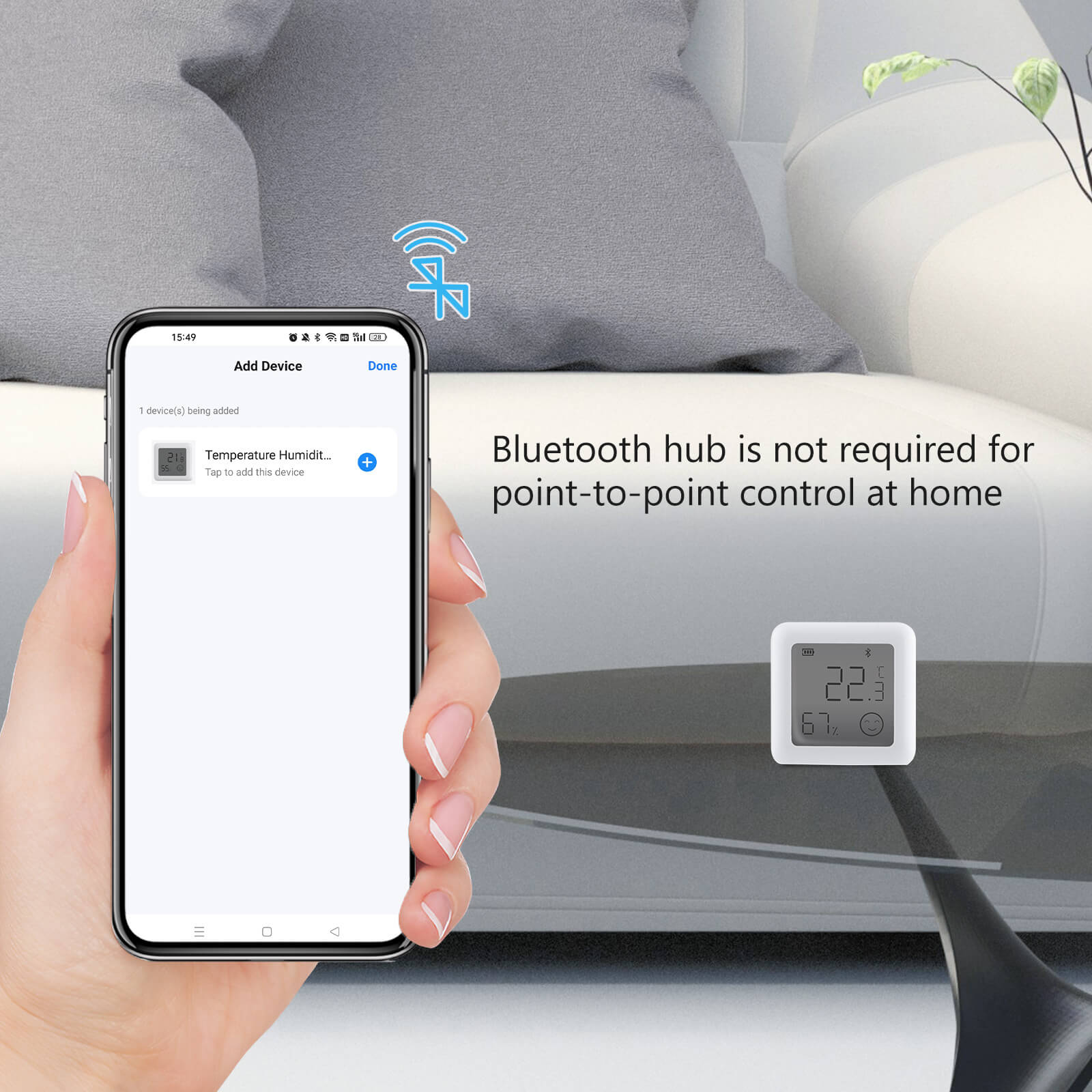 Bluetooth hub is not required for point-to-point control at home