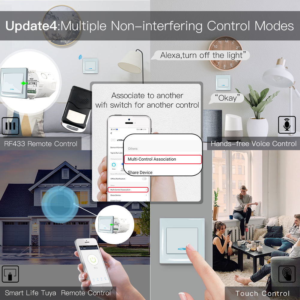 Update4: Multiple Non-interfering Control Modes
