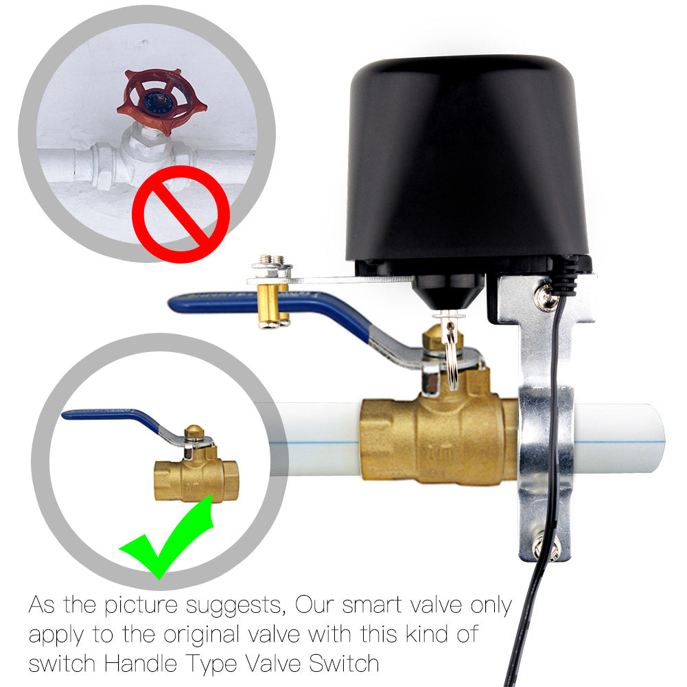 As the picture suggests, Our smart valve only apply to the original valve with this kind of switch Handle Type Valve Switch
