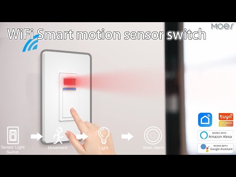 WiFi Smart PIR Motion Sensor Switch Single Pole Neutral Wire – MOES