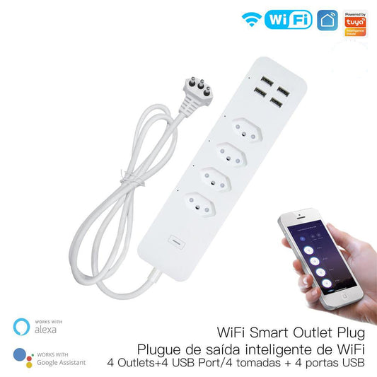 Double Socket WiFi ExtenderSmart Multi Plug Shelf With USB Port – MOES