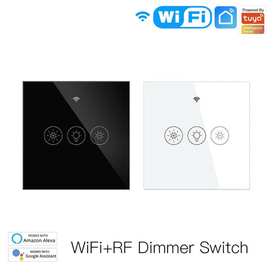 WiFi Smart Glass Panel Touch Switch RF433 Transmitter Wall Panel 1/2/ –  Funshion Lab