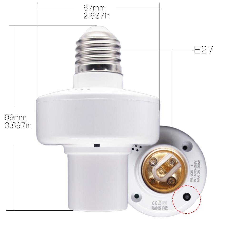 MOES WiFi Smart Lampholder|Lamp Holder Adapter Light Bulb