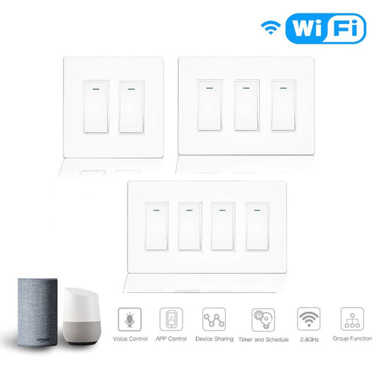 WiFi Smart Switches No Neutral Required  2 Gang Smart Switch No Neutral-  EnerjSmart – ENERJ Smart EU