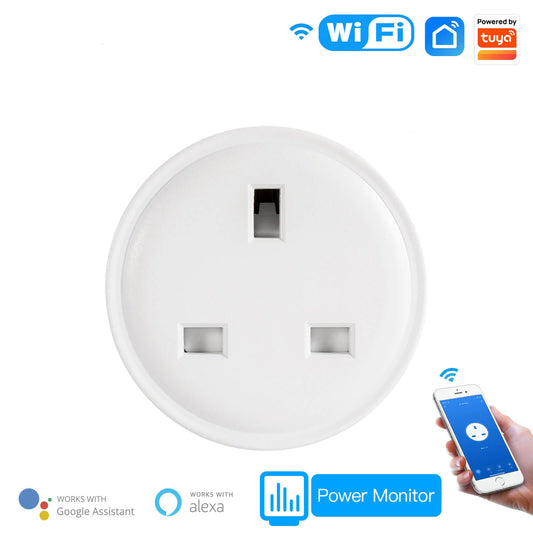 DOUBLE 16A EU Smart Wifi Power Plug With Power Monitor Smart Home for –