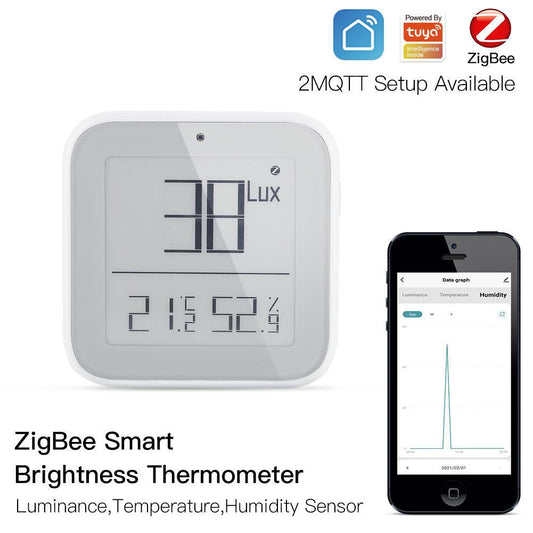 Zigbee Temperature & Humidity LCD Sensor – SAMOTECH