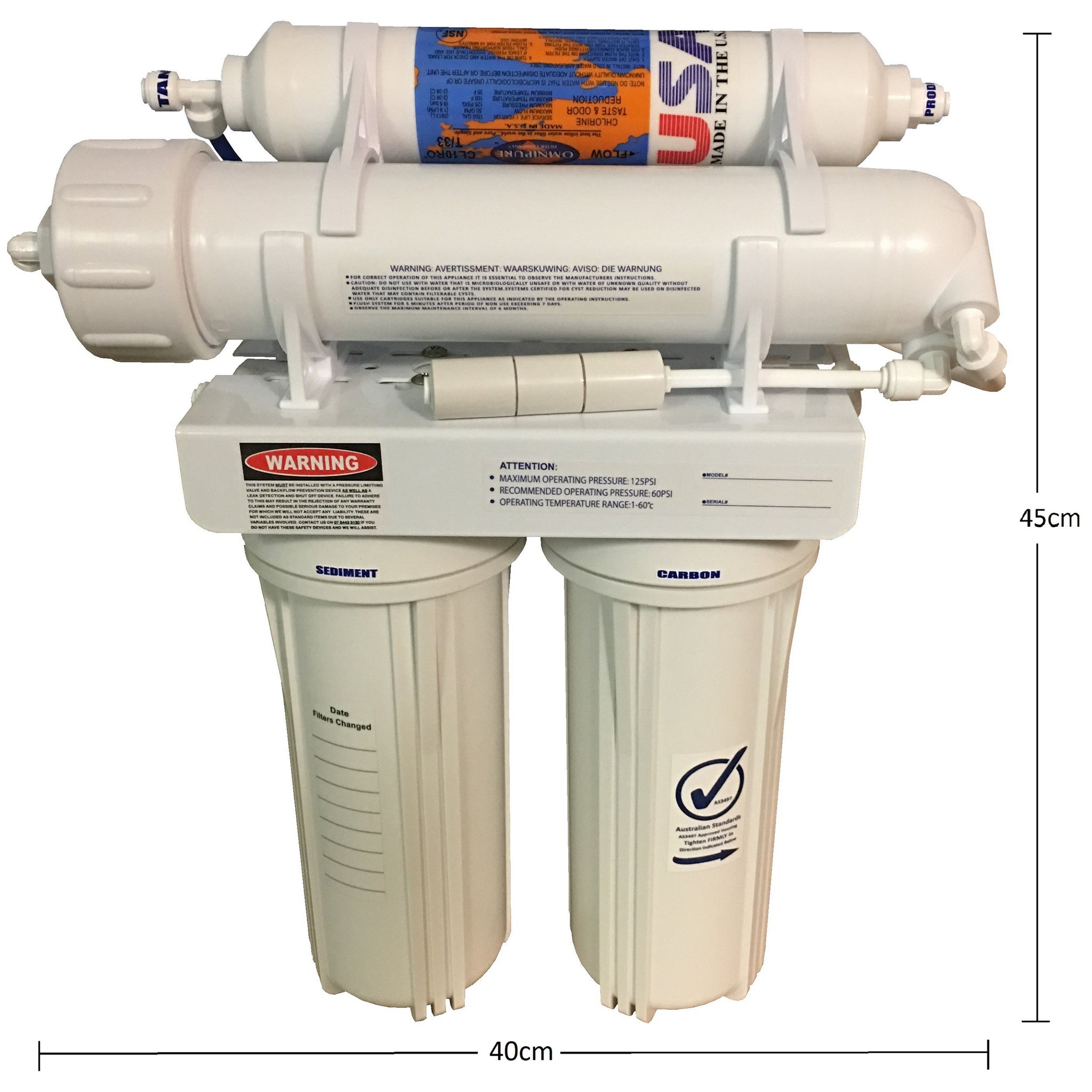 Reverse Osmosis Water Filter Purifier Pentek TLC RO ...