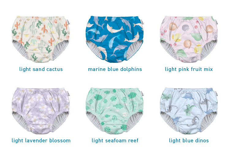 Eco pull-up swim diapers prints