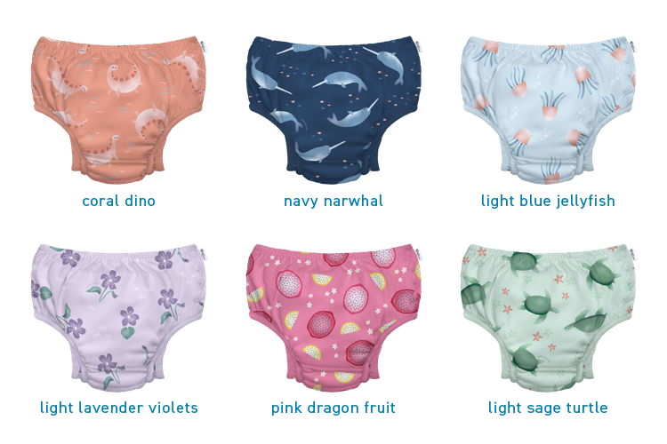 eco snap swim diaper prints
