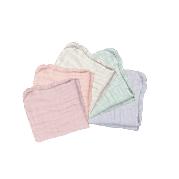 Organic Cotton Washcloths for Sensitive Skin by Little Twig