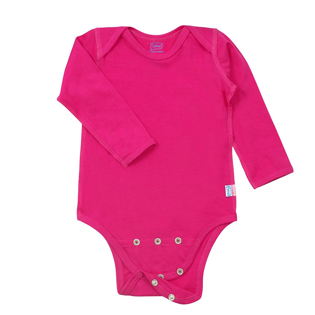 hot pink long sleeve bodysuit