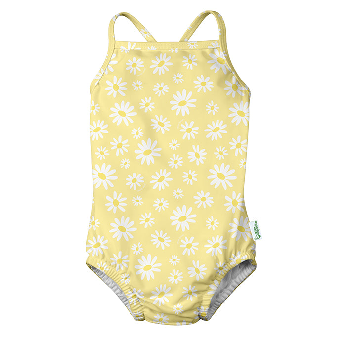 One Piece Classic Swimsuit with Built-in Reusable Swim Diaper | Green ...