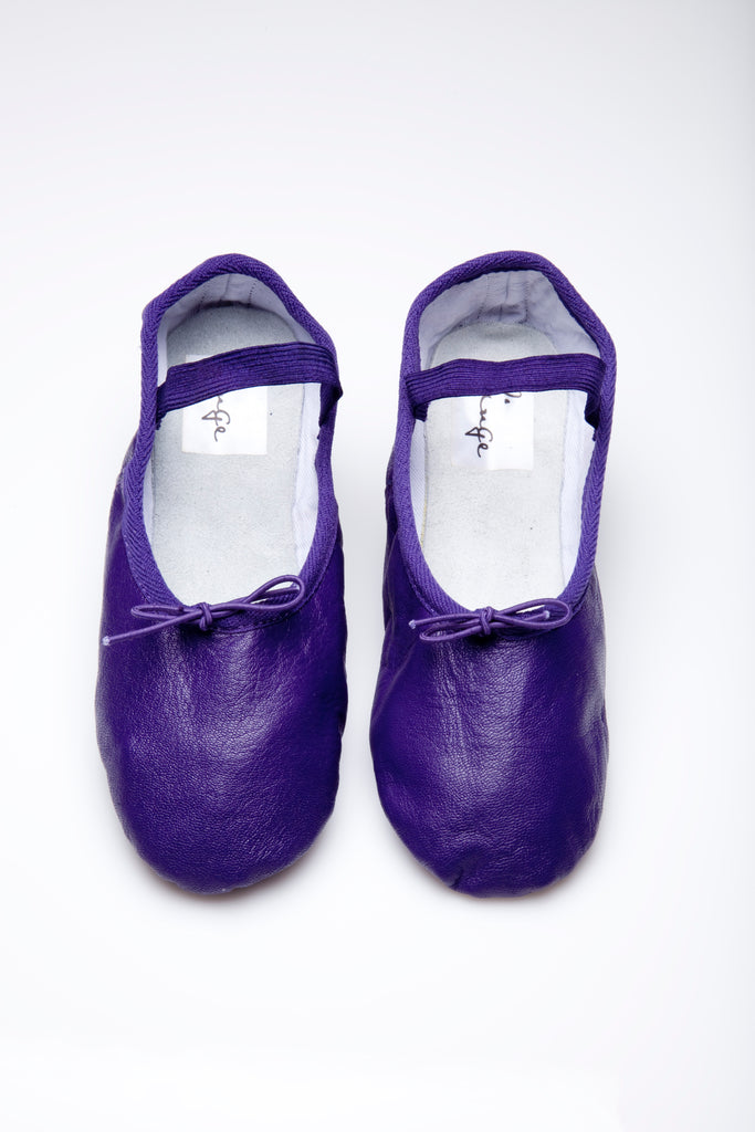 purple ballet flats