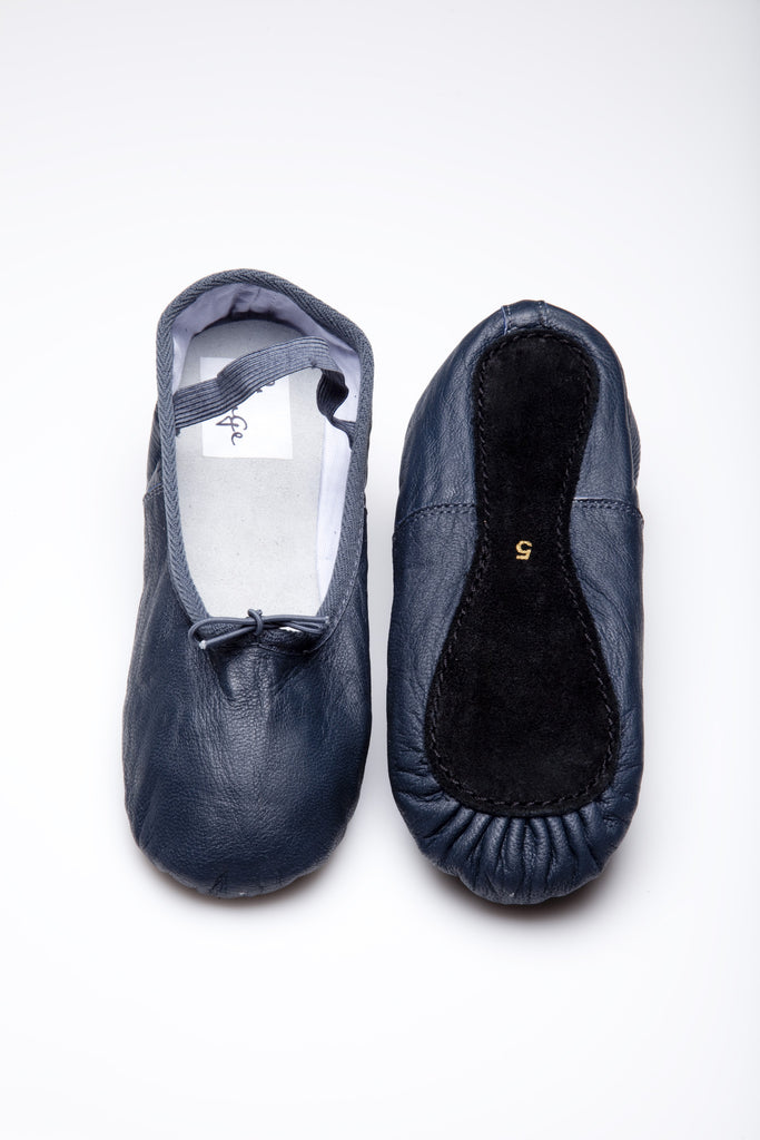 navy ballet slippers