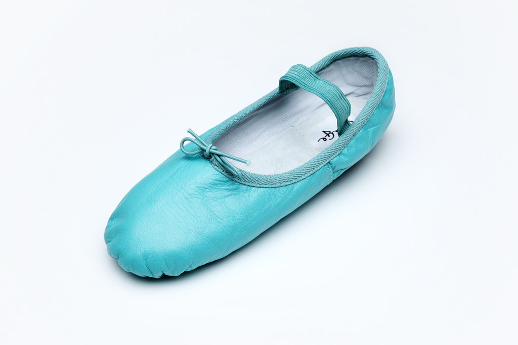 Blue Ballet Flats - Turquoise Blue Ballet Flats | Linge Shoes