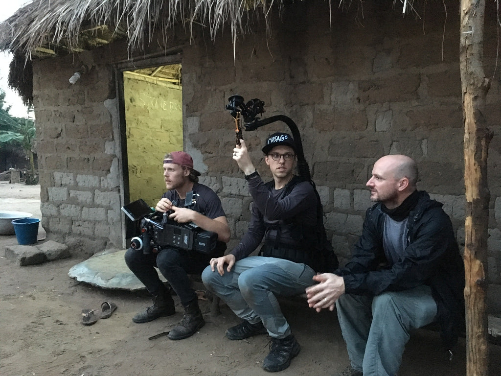 Bjorn Amundsen and crew shooting in Ghana for Compassion International