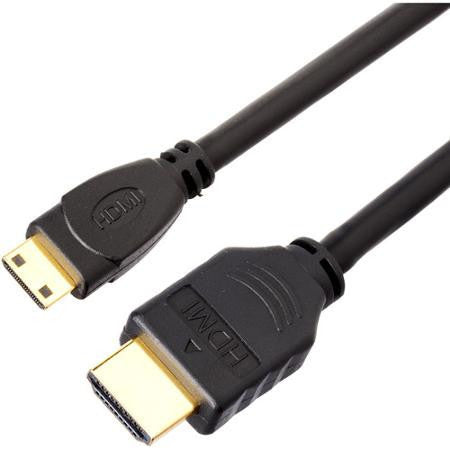 High Speed HDMI 1.4 Cables (Male to Male)<br> - Mini-HDMI (Type C) to Full HDMI (Type A) / 12 inch