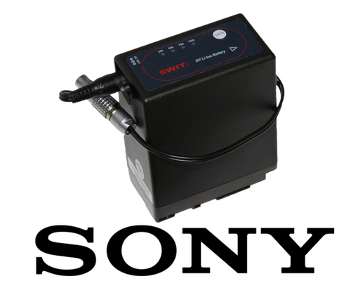 Battery - Sony NP-F970/F770 / 10 inch Barrel Adapter to 2-Pin Connector