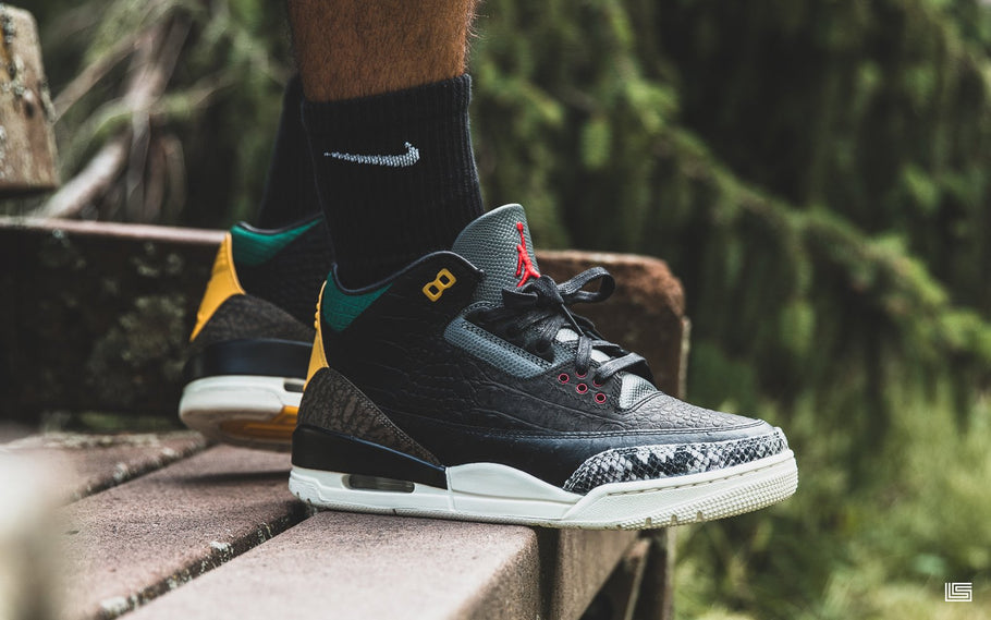 animal instinct jordan 3 on feet