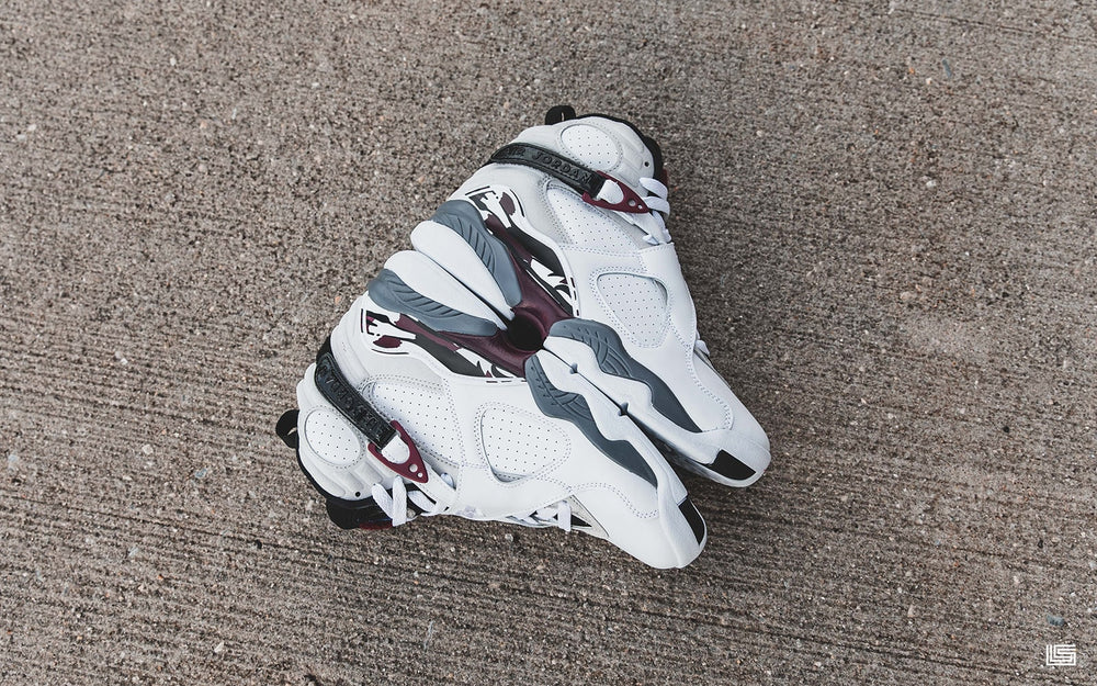 burgundy air jordan 8