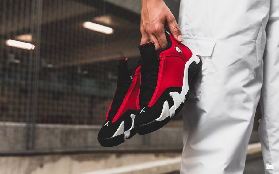 air jordan retro 14 black red