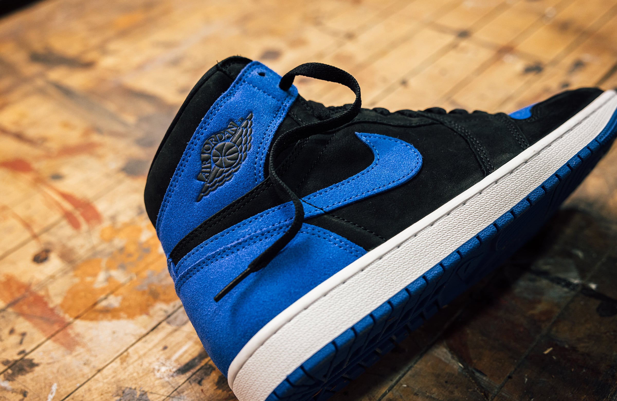 Air Jordan 1 Retro High OG Royal Reimagined Mens Lifestyle Shoes  (Black/Royal Blue)